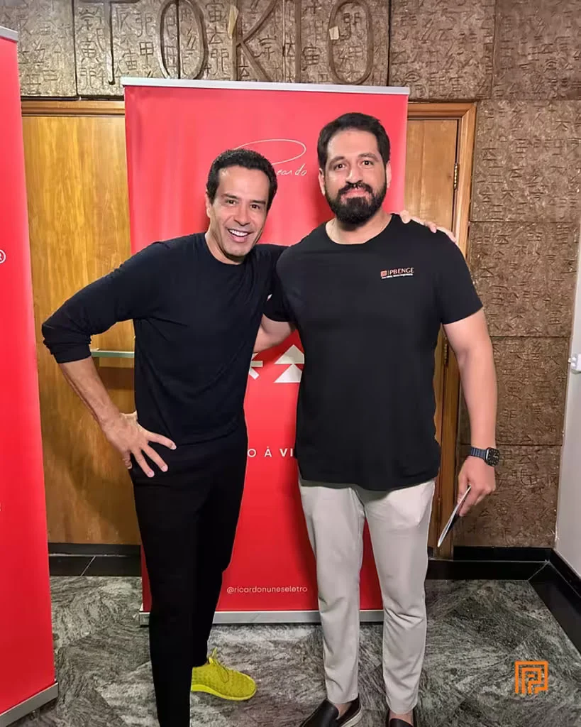 O Engenheiro Pablo Rodrigues com o empresário Ricardo Nunes sobre performance, alta gestão e inovação.